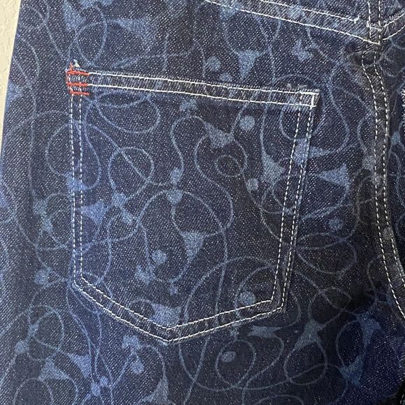 Urban Outfitters BDG Low Rise Flare Jeans Women’s‎ Size 26 Dark Wash Print - Picture 9 of 11